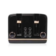 Haden Black 4 Slice Toaster