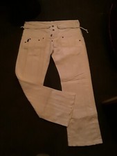 MICHIKO KOSHINO DESIGNER WHITE JEANS SIZE 28 - NEW WITHOUT TAGS
