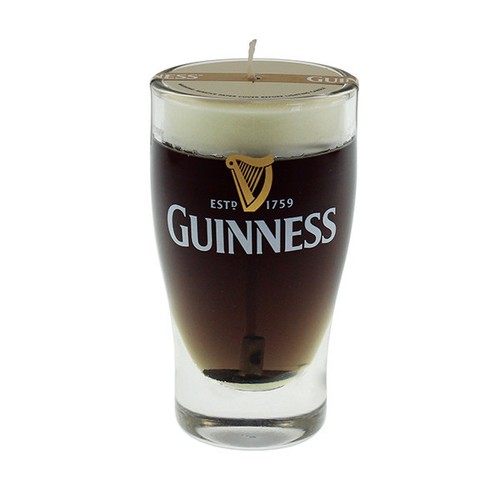 Guinness mini pint candle - guinness,