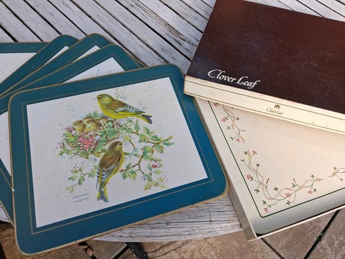 Vintage cute placemats - cute, birds
