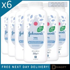 6 x JOHNSONS BABY POWDER 200G