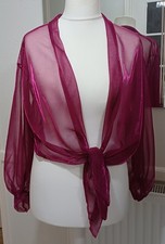 One Size Metallic Pink Chiffon