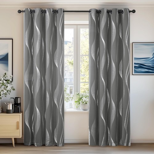 Deconovo grey curtains 54 - 46, x