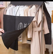 L Black & Clear Clothes Rail