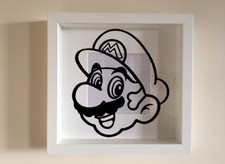 Box Frame Vinyl Decal Sticker Wall art Quote Super Mario