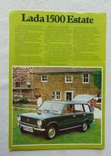 Lada 1500 Estate UK Sales Brochure Sheet 1978 Free Postage