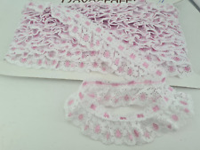 White / Pink Mock Eyelet