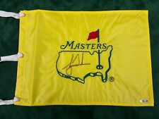 Tiger Woods Signed Undated Augusta Masters Golf Pin Flag + Upper Deck UD UDA COA