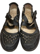 Fly Flot Black Leather Comfort