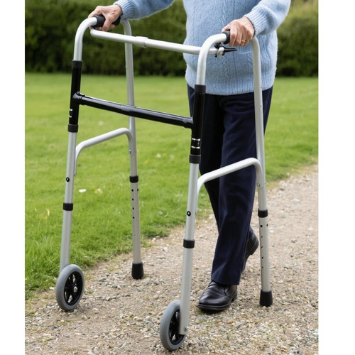 Folding walking frame - walking,