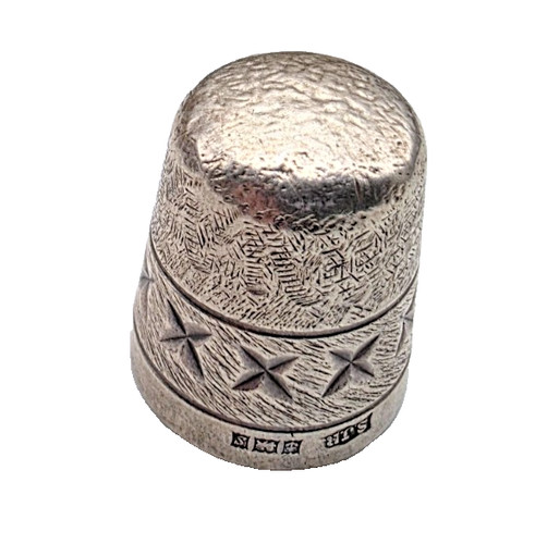 Pretty sterling silver thimble - sterling,