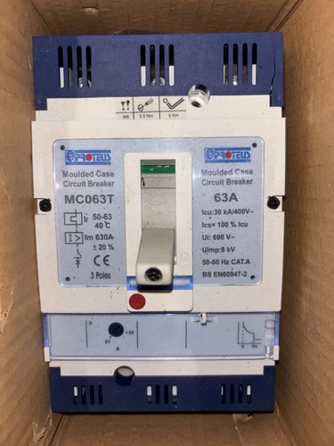 Proteus 63a triple pole 36ka - 63a,