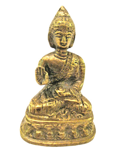 Vintage indian brass buddha - ,