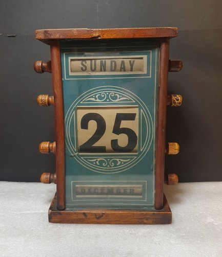 Antique wooden perpetual - wooden,