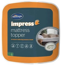 Silentnight Impress Memory Foam Mattress Topper 2.5cm Non Allergenic Double