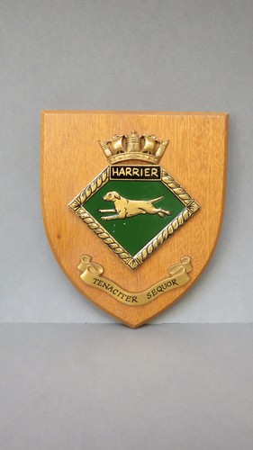Royal navy hms harrier wooden - navy,