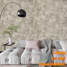 Distressed Stone Wallpaper Concrete Effect Cove Texture Neutral·Cream Feature 6X