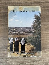 Preloved 1958 Holy Bible Hardcover Pocket size - colour illustrated