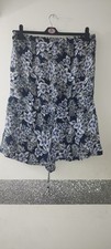 Ladies Papaya Size Large Summer Playsuit Shorts Bodysuit Blue Floral