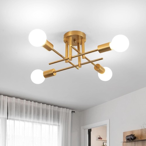 Gold retro sputnik ceiling - gold,