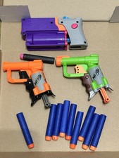 3x Small Nerf Foam Bullet Toy Guns