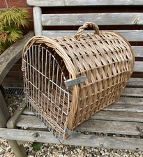 Vintage Wicker Cat Travel