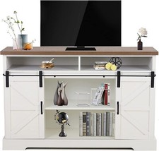 Farmhouse TV Stand Cabinet
