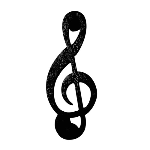Front door knocker black - front,