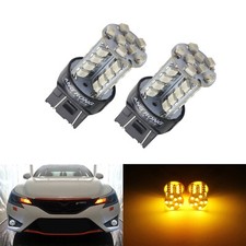 2x Fit Nissan Leaf X-Trail Toyota Alfa Ford T20 LED DRL Side Reverse Light Bulbs