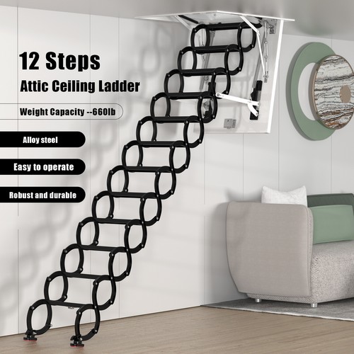 Steps black loft wall - steps,