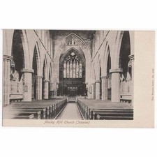 MOSSLEY HILL Church Interior, Liverpool Postcard Unused, Wrench Series