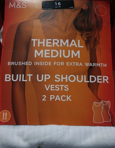 Ladies white thermal - m&s,