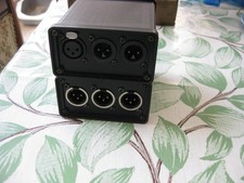 Two XLR extruded aluminium adaptor boxes - Canford Audio - 3 pin M & F XLR