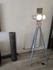 Grey Tripod Floor Lamp - Excellent condition 