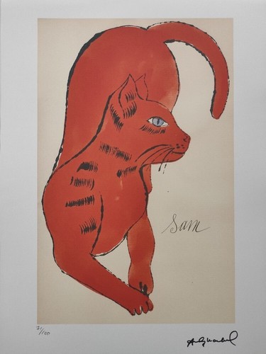 Andy warhol signed lithograph - signed,