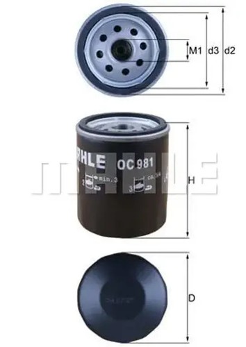 Oil filter spin oc - spin-on,