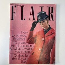 Flair Fashion Magazine, October  1962. Rare vintage