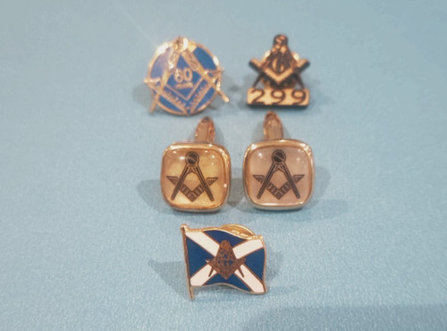 Masonic pin lapel badges - masonic., x3