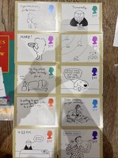 Set Of 10 Royal Mail Stamp Postcards With Advertising Poster - Feb 1996 Mint