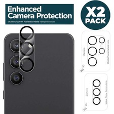 2 Pack Samsung Galaxy S25 S24 S23 Ultra 9H Tempered Glass Camera Lens Protector