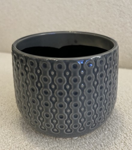 Glazed ceramic plant pot - ceramic,