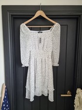 Select Spotty Chiffon Ra Ra Dress Size UK 10 BNWT