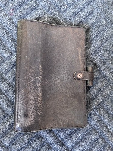 Vintage leather filofax