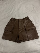 Faux Leather Shorts