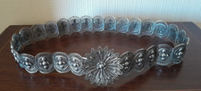 Silver Plate Filigree Belt