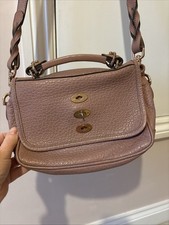 Mulberry Bryn Blush Pink Grained Leather Crossbody Bag