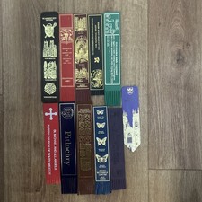 11 Vintage places, landmarks, churches etc Leather Bookmarks, Barely Used Ex Con