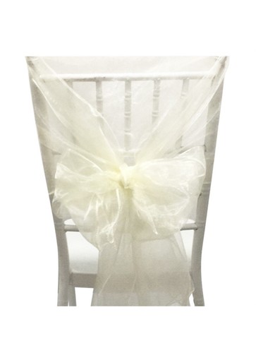Ivory organza chair - 50,