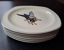 Midwinter Stylecraft WILD GEESE Peter Scott - 6 x 6" SIDE PLATES - mid-century 2