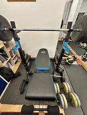 Multi-Function Barbell and Squat Rack - Height Adj Dip Stand Home Gym Weights